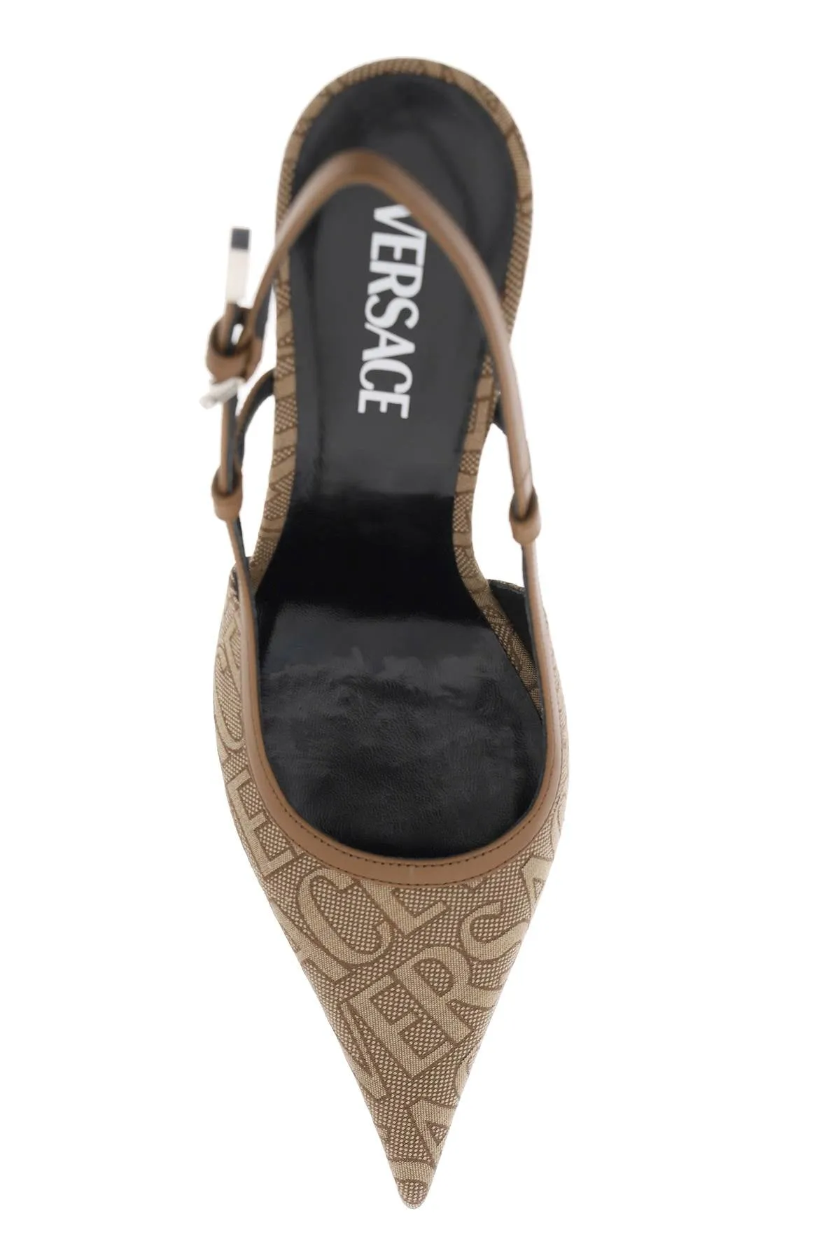 Versace 'versace allover' slingback pumps