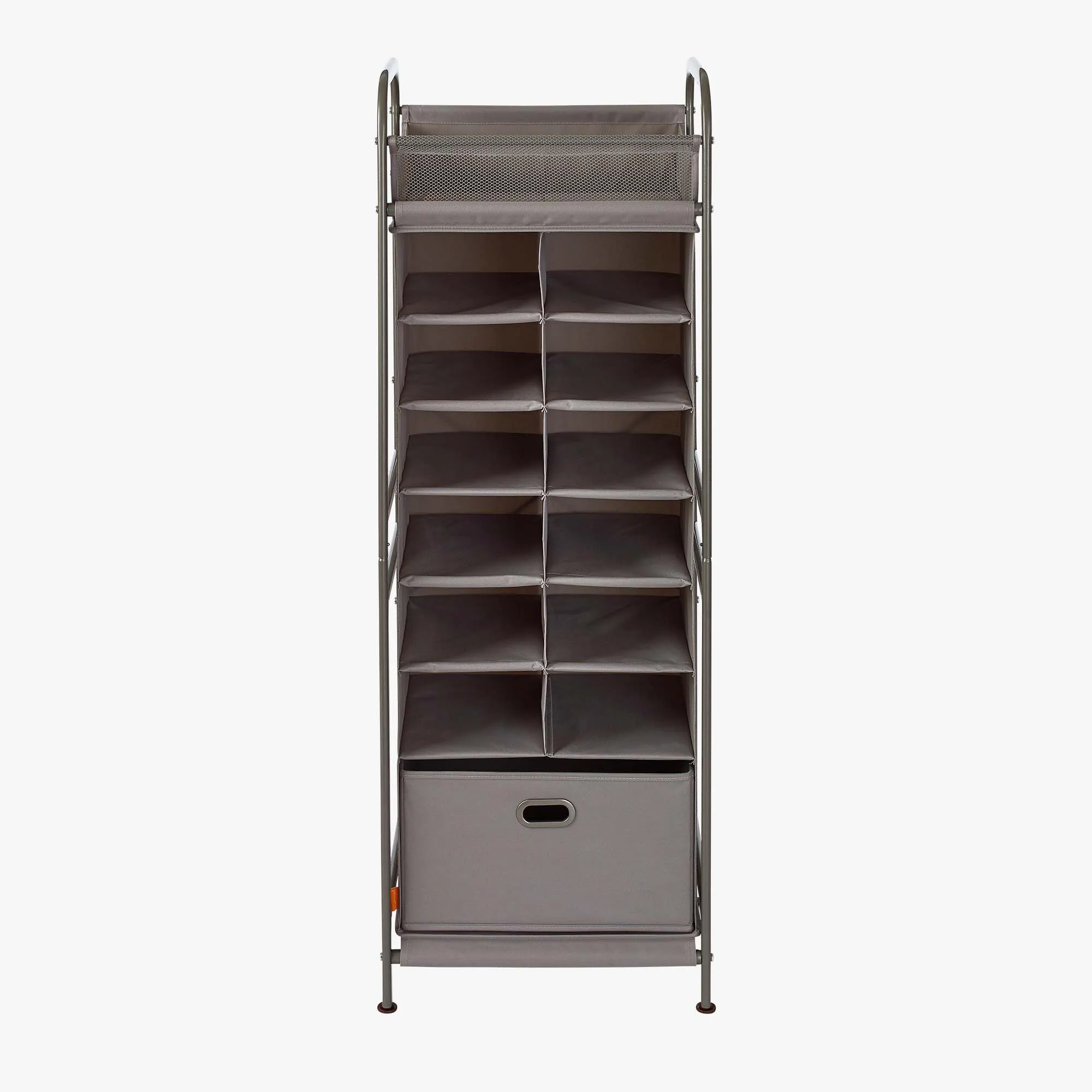 Vertical 12-Cubby Shoe Storage Organizer