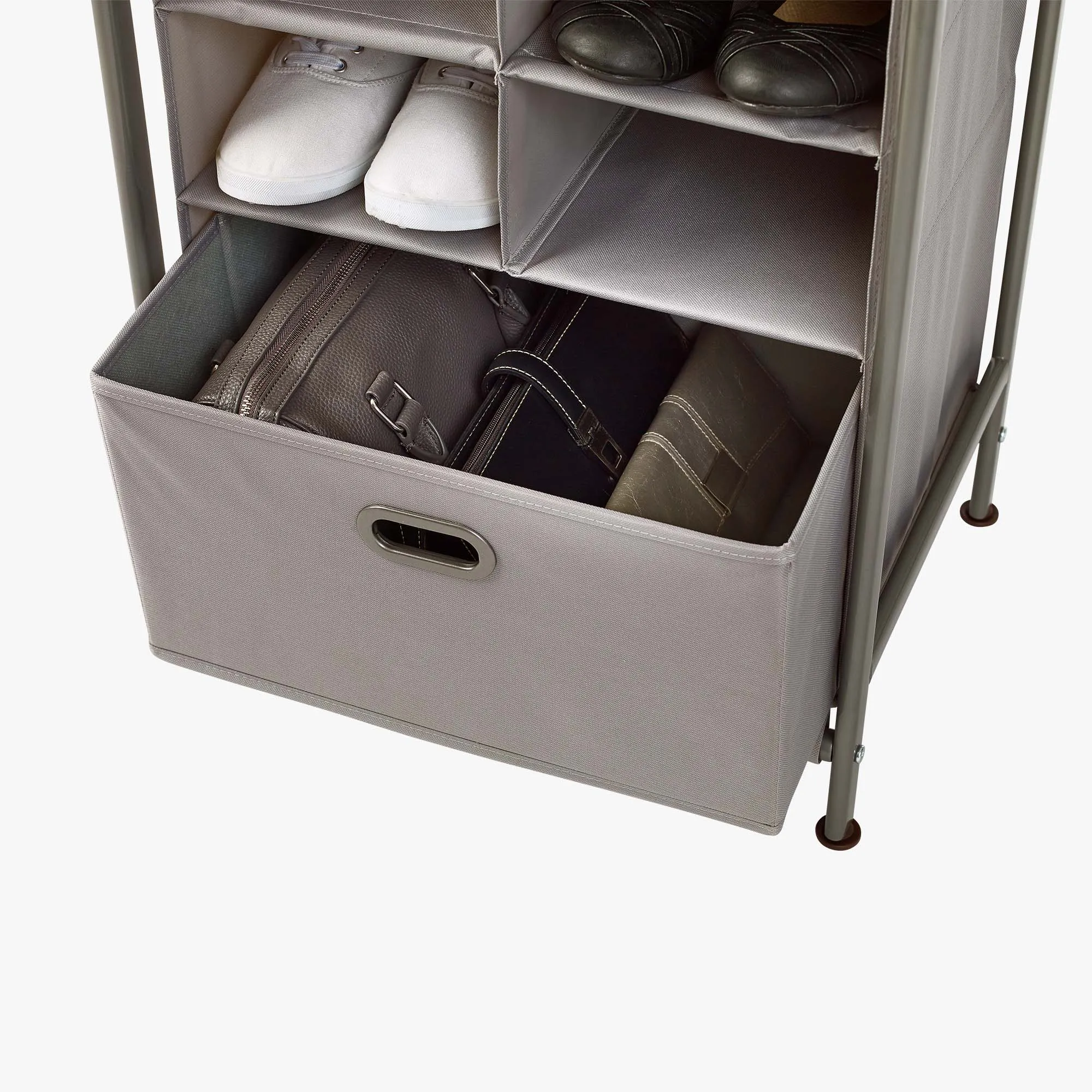 Vertical 12-Cubby Shoe Storage Organizer