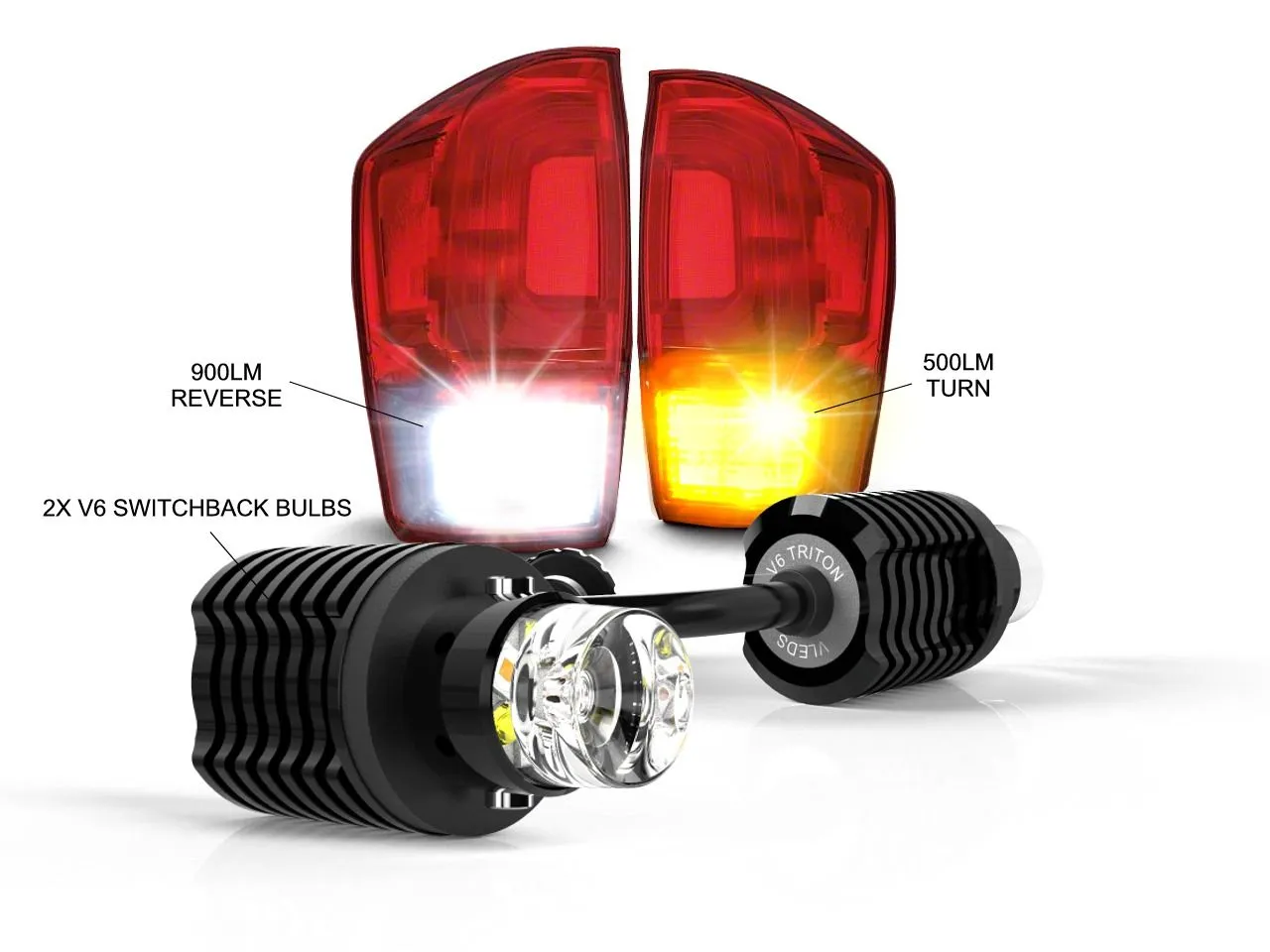 VTAILS V6 TAIL LIGHT CONVERSION KIT Fits 16-23 TOYOTA TACOMA