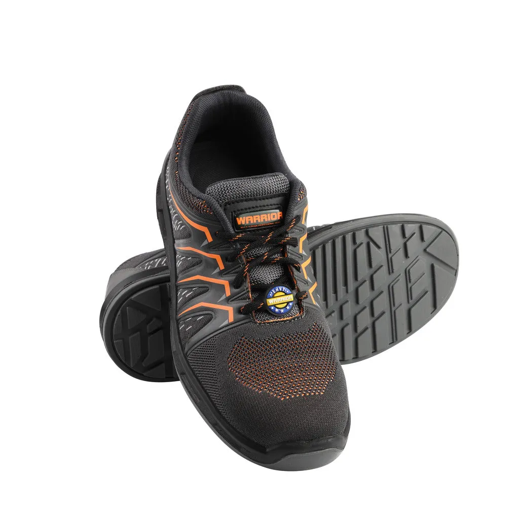 Warrior Orange Fiber Glass Toe Industrial Safety Shoes for Men 3004-28 By Liberty