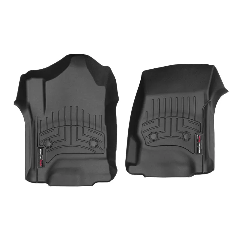 WeatherTech FloorLiners - Front - Black - Crew Cab - GM Fullsize Truck 2014-17