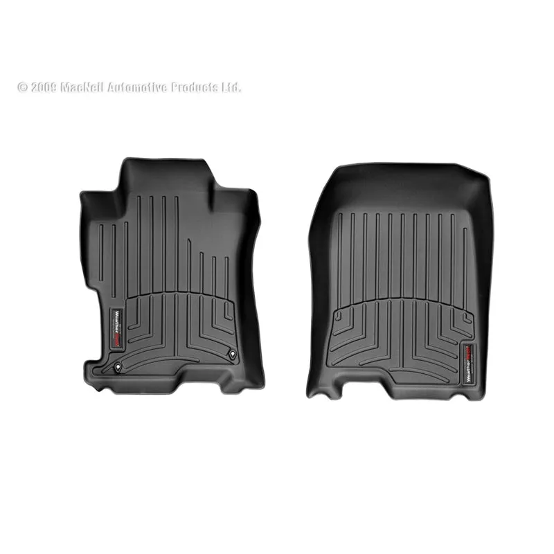 WeatherTech FloorLiners - Front - Black - Honda Accord 2008-12