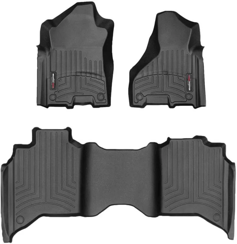 WeatherTech FloorLiners - Front/2nd Row - Black - GM Fullsize SUV 2021