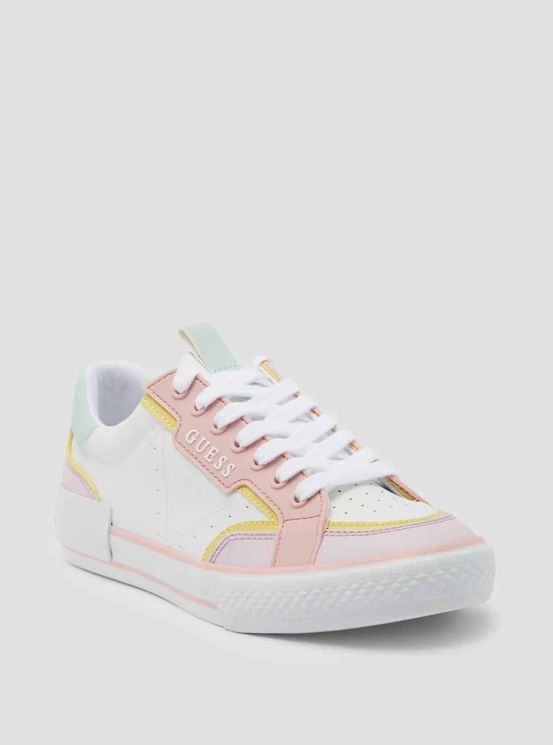 White Pink Lollin Low Top Sneakers