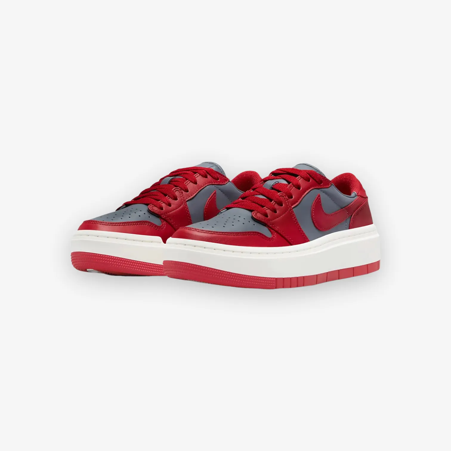 Women's Air Jordan 1 Elevate Low Dark Grey Varsity Red Sail DH7004-006