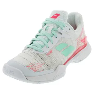 Women's Jet Mach II White and Pink Tennis Shoes