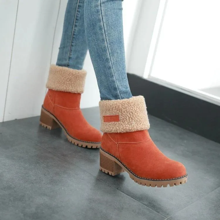 Women's Winter Boots with Fur for Warm Toes